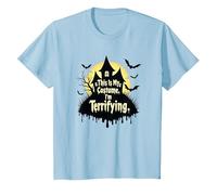 Este es mi Disfraz. Soy Aterrador. Halloween Espeluznante Camiseta, Niños, Azul Bebé, 6 años