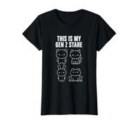 Este Es Mi Gen Z Mirada Divertido Animales Deadpan Reacción Meme Camiseta gráfica económica, Mujer, Negro, S