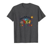 Este es mi hito de Aprendizaje Divertido Lindo de la era de pre-K Camiseta, Hombre, Jaspeado Oscuro, XXL