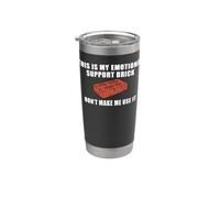 Este es mi ladrillo de apoyo emocional, no me hagas usarlo Vaso térmico de acero inoxidable de doble pared