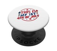 Este es mi Primer 4 de Julio PopSockets PopGrip Adhesivo