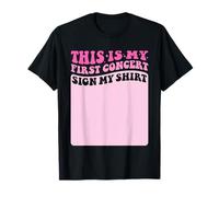 Este es mi Primer Concierto Sign My Shirt Groovy Music Event Camiseta
