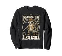 Este es mi Primer Rodeo Rodeo Raccoon Cowboy Western Rodeo Sudadera