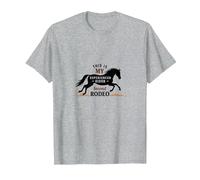 Este es mi Segundo Jinete experimentado en el Rodeo Camiseta, Hombre, Gris Jaspeado, M