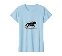 Este es mi Segundo Jinete experimentado en el Rodeo Camiseta, Mujer, Azul Bebé, XS