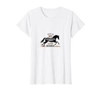 Este es mi Segundo Jinete experimentado en el Rodeo Camiseta, Mujer, Blanco, L