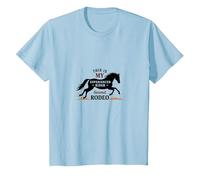 Este es mi Segundo Jinete experimentado en el Rodeo Camiseta, Niños, Azul Bebé, 3 años