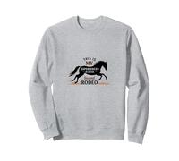 Este es mi Segundo Jinete experimentado en el Rodeo Sudadera, Unisex para Adultos, Gris Jaspeado, S