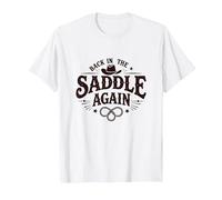 Este es mi Segundo Rodeo de Nuevo en la Silla de Montar Camiseta, Hombre, Blanco, 3XL