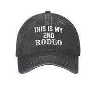 Este Es Mi Segundo Rodeo Unisex Gorras Hip Hop Cómoda Gorra Trucker Resistente Gorra De Béisbol para Running Deporte Aire Libre