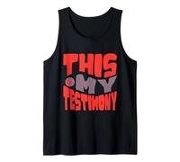 Este es mi testimonio, Fe de aliento Camiseta sin Mangas