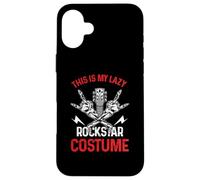 Este es mi Traje de Rockstar Perezoso | Guitarrista de Rock N Roll Carcasa para iPhone 16 Plus