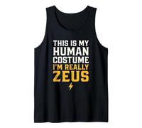 Este es mi Traje Humano Im Really Zeus Camiseta sin Mangas