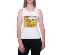 Este Es Un Buen Gato Camiseta Sin Mangas Blanca Sin Mangas para Mujer T-Shirt Sleeveless White Tank tee For Women