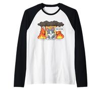 Este es un Buen Meme Divertido, Lindo, habitación para Perros Kawaii en Llamas Camiseta Manga Raglan