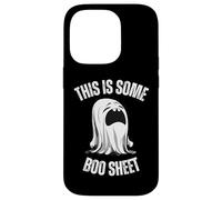 Este es un divertido fantasma de Halloween de Boo Sheet para hombre y mujer Carcasa para iPhone 14 Pro