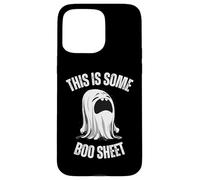 Este es un divertido fantasma de Halloween de Boo Sheet para hombre y mujer Carcasa para iPhone 15 Pro Max
