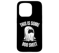 Este es un divertido fantasma de Halloween de Boo Sheet para hombre y mujer Carcasa para iPhone 15 Pro