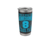 ESTE ES UN INCREÍBLE 8 AÑO DE EDAD DE 8 AÑOS Regalo de Vaso térmico de acero inoxidable de doble pared