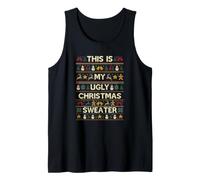 Este es un suéter Feo de Navidad, suéter Feo de Navidad Camiseta sin Mangas