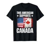 Este estadounidense apoya a Canadá" - Stand with Our Neighbors Camiseta