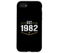 Este Estilo Vintage de 1982 estableció un diseño de cumpleaños en 1982 Carcasa para iPhone SE (2020) / 7/8