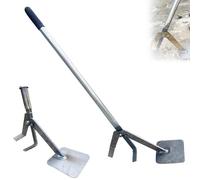 Este Extractor de raíces de árboles, Herramienta Manual de Palanca de Acero Resistente para la eliminación de tocones, Mango Largo para Uso en Patios y Jardines, 132 cm