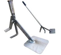 Este Extractor Manual de maleza de Acero con Palanca, Herramienta para arrancar maleza y tocones, con Mango Largo y diseño Vertical, es Ideal para Patios Traseros, Granjas, Jardines y huerto