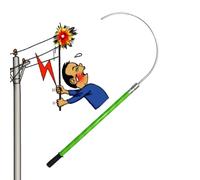 Este Gancho de Rescate Aislado, con Cuerpo no Conductor y Barra de tracción Desmontable, es Ideal para el Mantenimiento de centrales eléctricas, fábricas y automóviles.