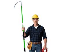 Este Gancho de Rescate Aislado, Varilla de tracción no conductora, Herramienta de Emergencia para Seguridad eléctrica, Herramienta para Salvar Vidas en Trabajos de Alto Voltaje, 3 m de longi