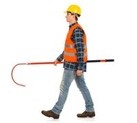 Este Gancho de Rescate de Seguridad, Gancho de Vida de Alto Voltaje - Poste de Rescate Aislado (3/5/6/10 pies)