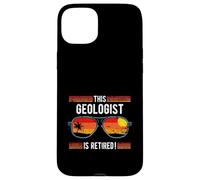Este geólogo es un diseño de Gafas de Sol de Estilo Retro Jubilado Carcasa para iPhone 15 Plus