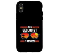 Este geólogo es un diseño de Gafas de Sol de Estilo Retro Jubilado Carcasa para iPhone X/XS
