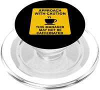 Este Gerente Puede no ser Caffeinated Coffee Lover Precaución PopSockets PopGrip para MagSafe