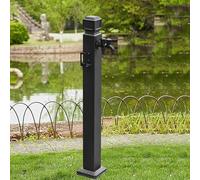 Este Grifo de Agua de Columna de pie para Exteriores, Pilar de jardín de Acero Inoxidable con Grifo, Fuente Decorativa de Agua, Poste de Grifo Vertical Independiente para riego/Lavado (altur