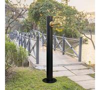 Este Grifo de Agua Exterior Independiente - Columna de Agua Vertical cilíndrica de Acero Inoxidable 304 para jardín - Fuente de Agua Decorativa, Grifo de Patio, Grifo de Agua para riego/Lava