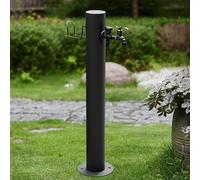 Este Grifo de jardín Independiente, anticongelante y Resistente a Las heladas, es una Columna de Agua Exterior para riego de césped, Patio, jardín y como Fuente Decorativa (Altura: 86 cm/33,