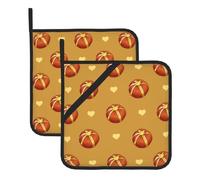 Este juego de 2 alfombrillas resistentes al calor con patrón de pan con mantequilla es perfecto para hornear, asar y cocinar todos los días.