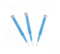 Este juego de 3 destornilladores de cabeza plana de cerámica cuenta con puntas de circonio, no magnéticas y aisladas, por lo que es adecuado para reparación electrónica de productos y ajuste de