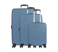 Este juego de maletas de 3 piezas de la serie Aerojoy de American Tourister es perfecto para familias o parejas que buscan un set de maletas versátil que cubra todos los tamaños. Fabricado con materia