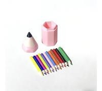 Este juego de mini lápices de colores de 13 piezas es perfecto para casas de muñecas y escenas en miniatura de bricolaje. Los lápices de colores ultra realistas vienen con una mini caja de