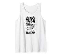Este Jugador de Tuba fue Creado para adorar a Christian Camiseta sin Mangas
