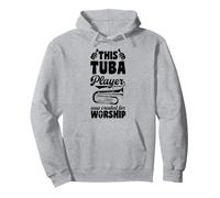 Este Jugador de Tuba fue Creado para adorar a Christian Sudadera con Capucha