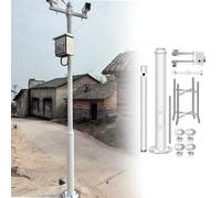 Este Kit de Poste para cámara de vigilancia de Seguridad, Soporte y Base de Tubo de Acero galvanizado, Poste de alumbrado público para Uso en fábricas, pueblos, comercios y viviendas.