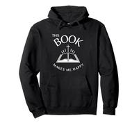 Este libro me hace feliz. Cruz de Jesús. Santa Biblia Sudadera con Capucha