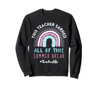Este Maestro se ganó Todo Esto, Lindo Vacaciones de Verano arcoíris Sudadera