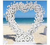 Este Marco de Arco de Boda de Metal con Forma de corazón, Soporte para Fondo de corazón de Amor, Estante Floral para Bodas, Ceremonias de San Valentín, decoración de jardín al Aire Libre