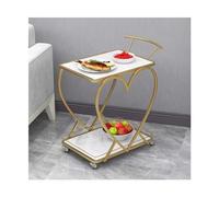 Este Moderno Carrito de Bar de 2 Niveles - Elegante Carrito de Servicio de minibar para Cocina, Comedor y Sala de Estar - Carrito STO Trolley de 34.3" con Almacenamiento y características de
