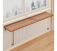 Este Moderno Estante de Madera para radiador, con Cubierta Flotante para Calentador, es Ideal para exhibir y Guardar Objetos en la Parte Superior de un Elegante Mueble para Sala de Estar, do