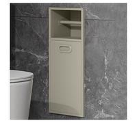 Este Mueble de baño Empotrado con Estante de Acero Inoxidable y Papelera, solución de Almacenamiento para Ducha montada en la Pared, no Requiere instalación de Azulejos y Tiene un diseño Que